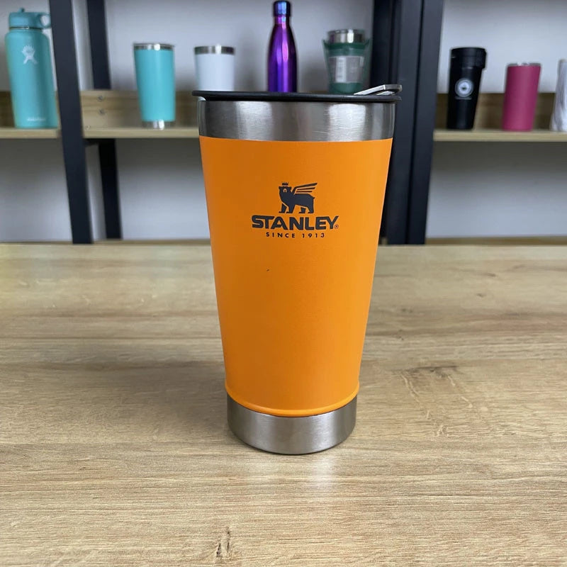 Copo Térmico De Cerveja Com Tampa Stanley Branco 710ml (24oZ)